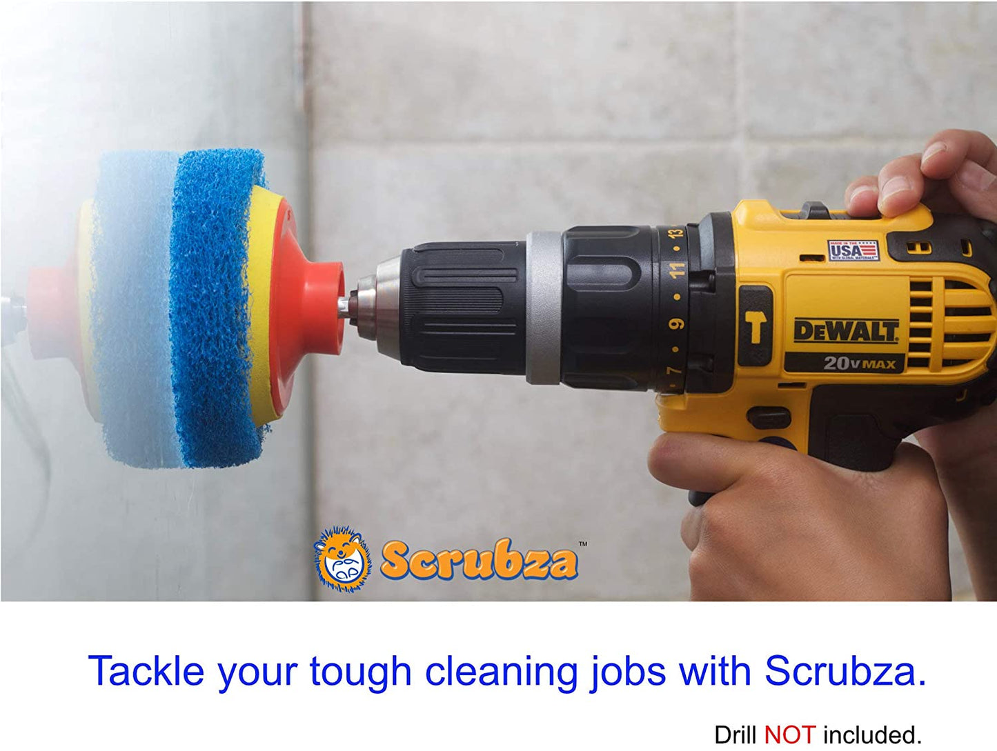 Scrubza® Power Scrubber Brush Drill Accessory