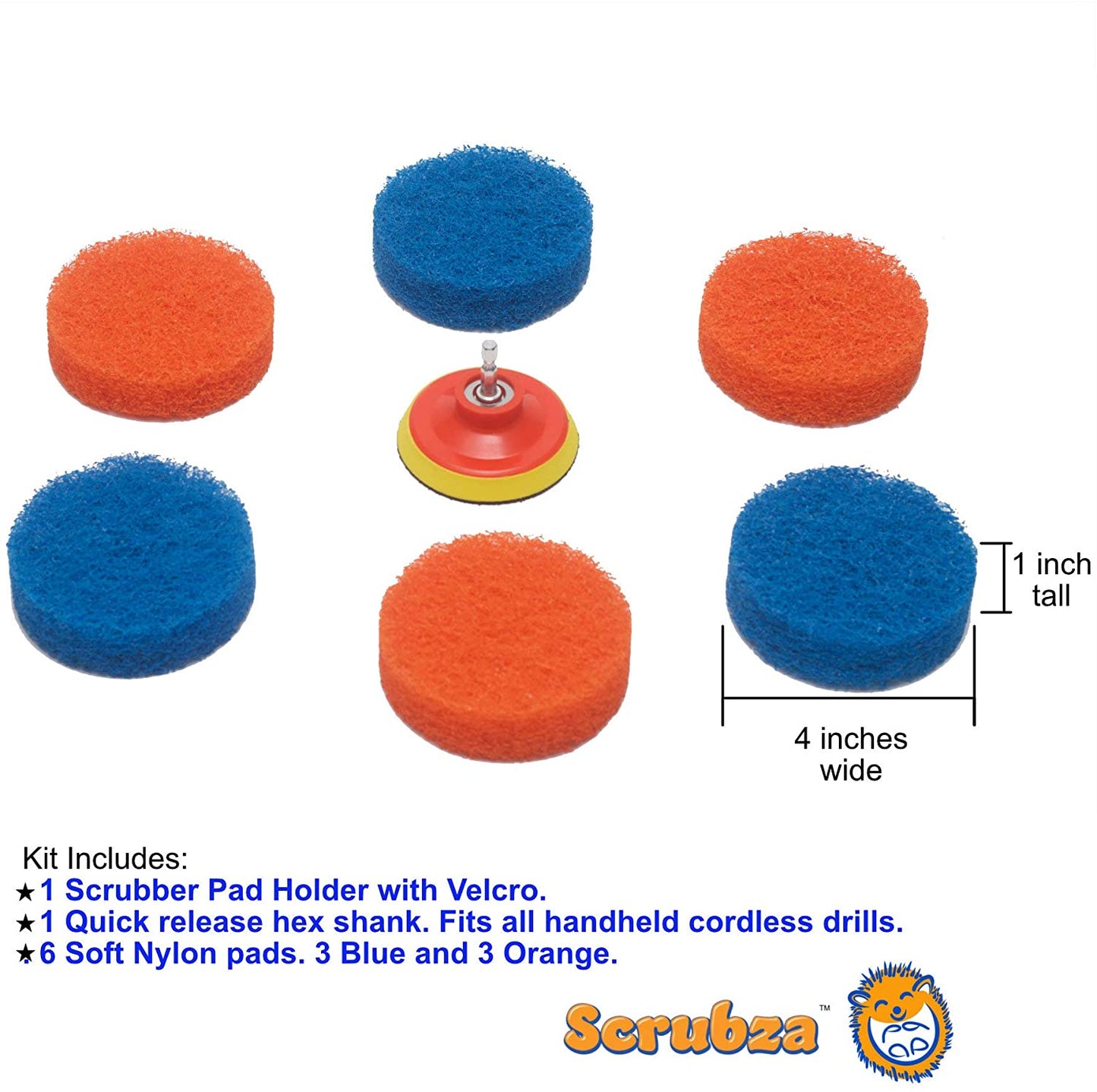 Scrubza® Power Scrubber Brush Drill Accessory