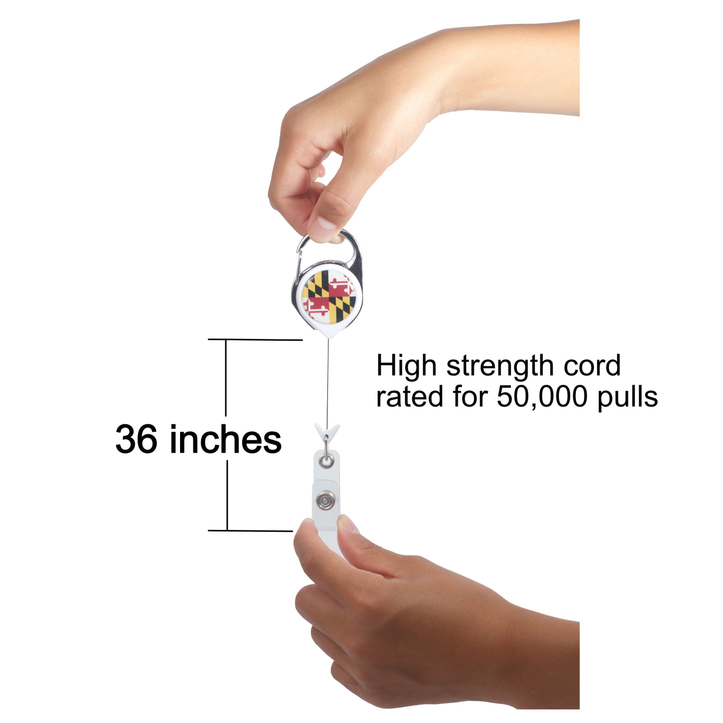 Scrubza®-Poop Emoji Retractable Carabiner Badge Holder
